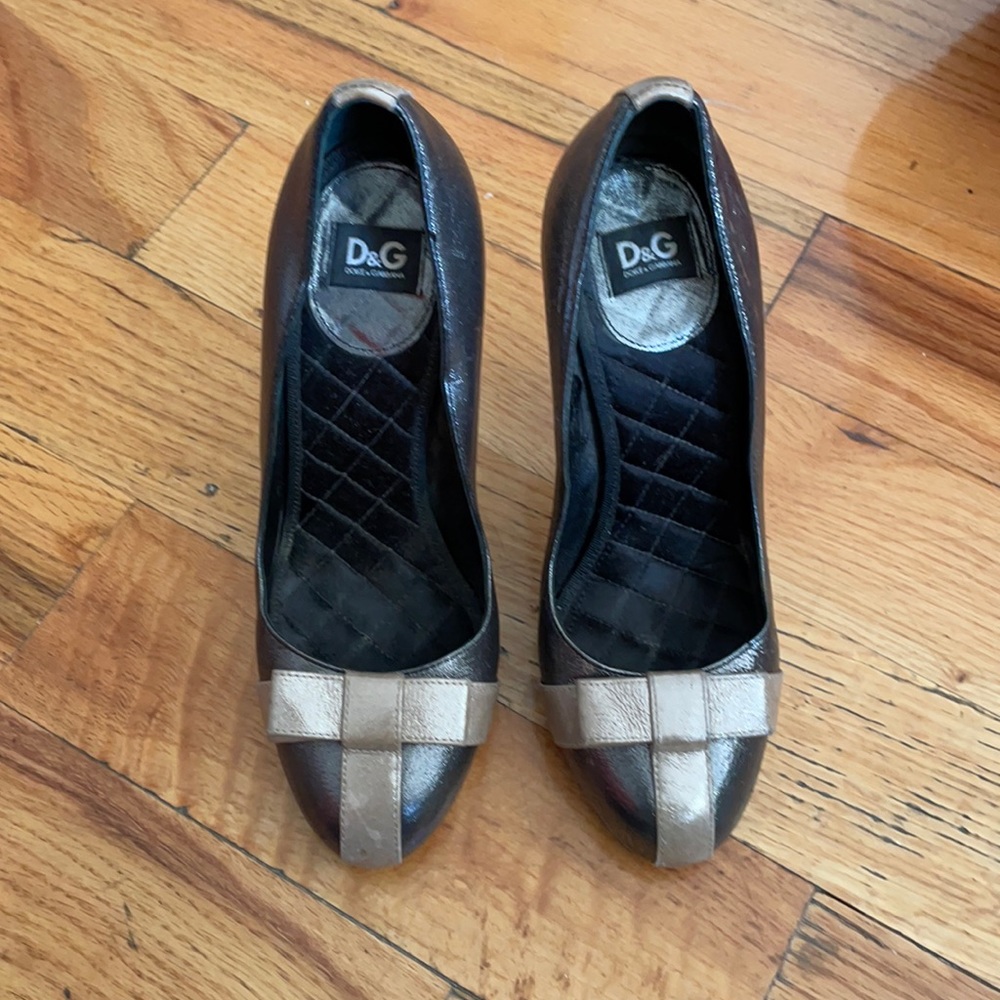 D&G Silver Shoes